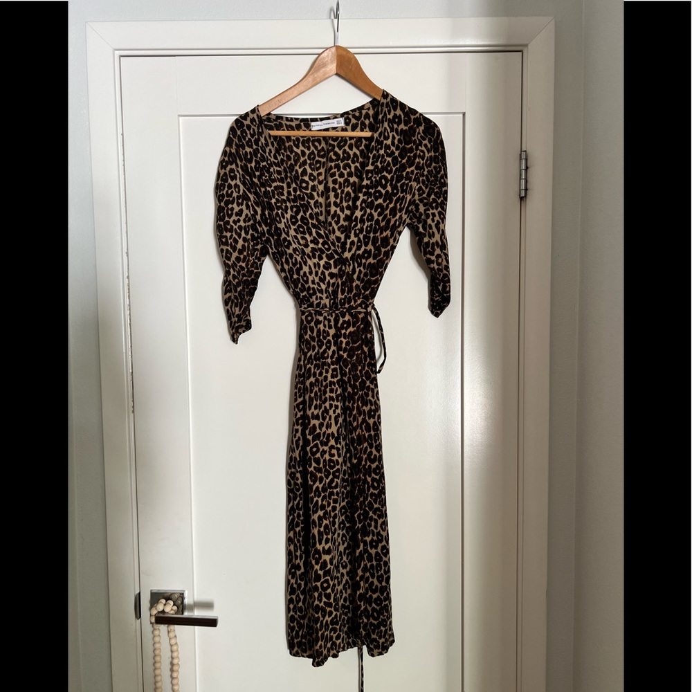 Cute leopard wrap dress. Faithful the brand.